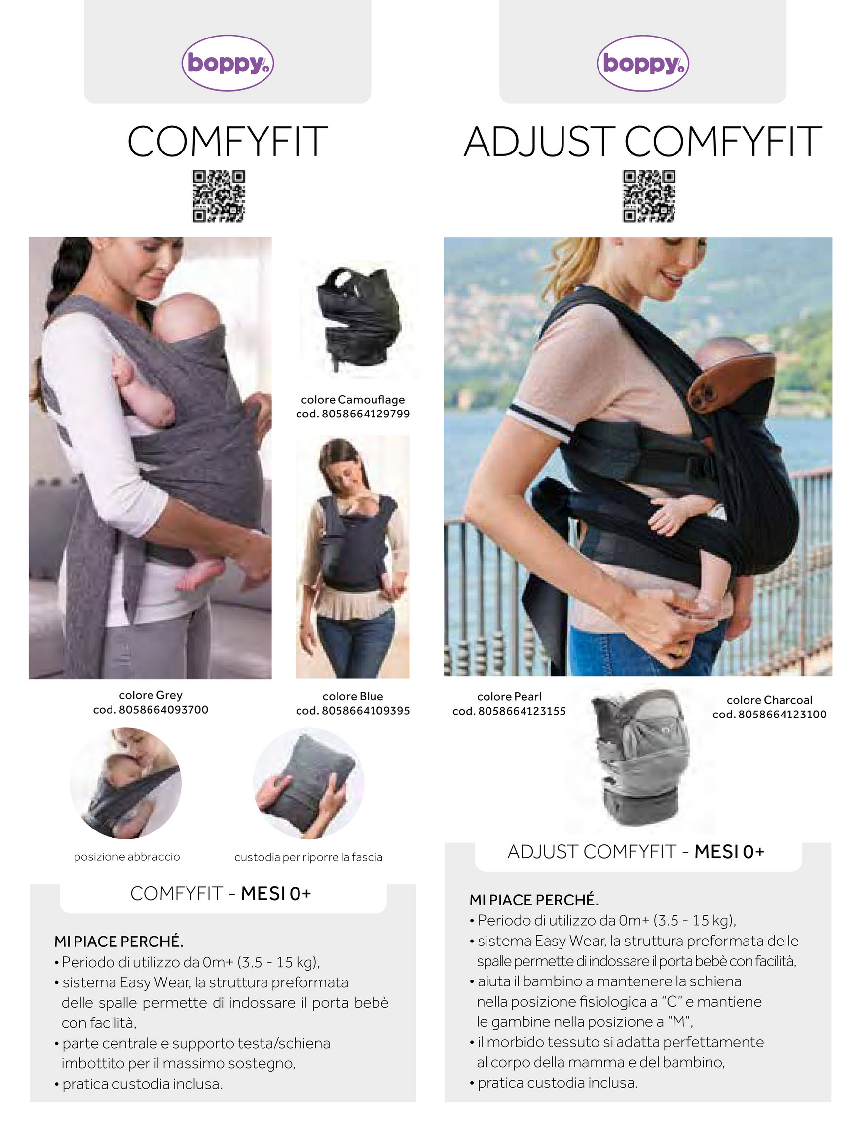 Fascia Portaebé Sleepy Wrap In Cotone - Marsupio Comodo Per Neonati Fino A 16 Kg - Foto 5