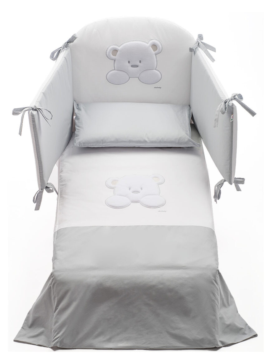 Basics Set copripiumino singolo per bambini, in microfibra, 2 pezzi, con copripiumino 100 x 135 cm e 1 federa da 40 x 60 cm, con stampa animalier Basics Set copripiumino singolo per bambini, in microfibra, 2 pezzi, con copripiumino 100 x 135 cm e 1 federa da 40 x 60 cm, con stampa animalier