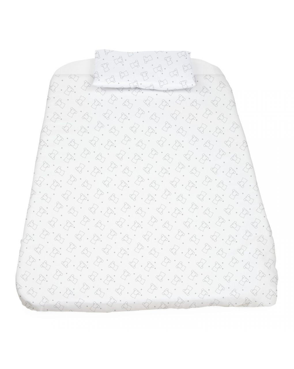 Chicco Set Lenzuola Culla 2 Pezzi Next2Me - 100% Cotone, Tema Volpe, Per Materasso 50x83 Cm - Foto 5